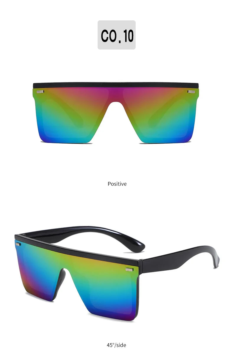 KLASSNUM One Piece Square Sunglasses Men Women Sports Driving Sunglasses Oversized Frame Luxury Brand Disigner 2025 Sun Glasses