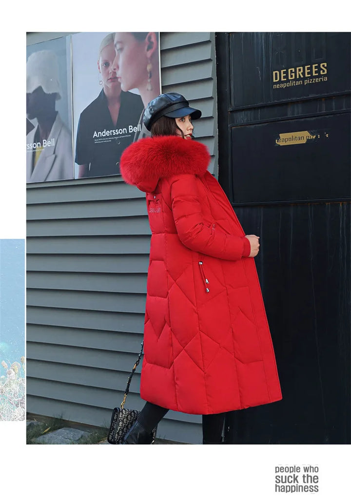 2024 New Autumn Winter Coat Women Thicken Warm Oversized Hoodies Casual Loose Korean Autumn Winter Fashion  Cotton Parkas Coat