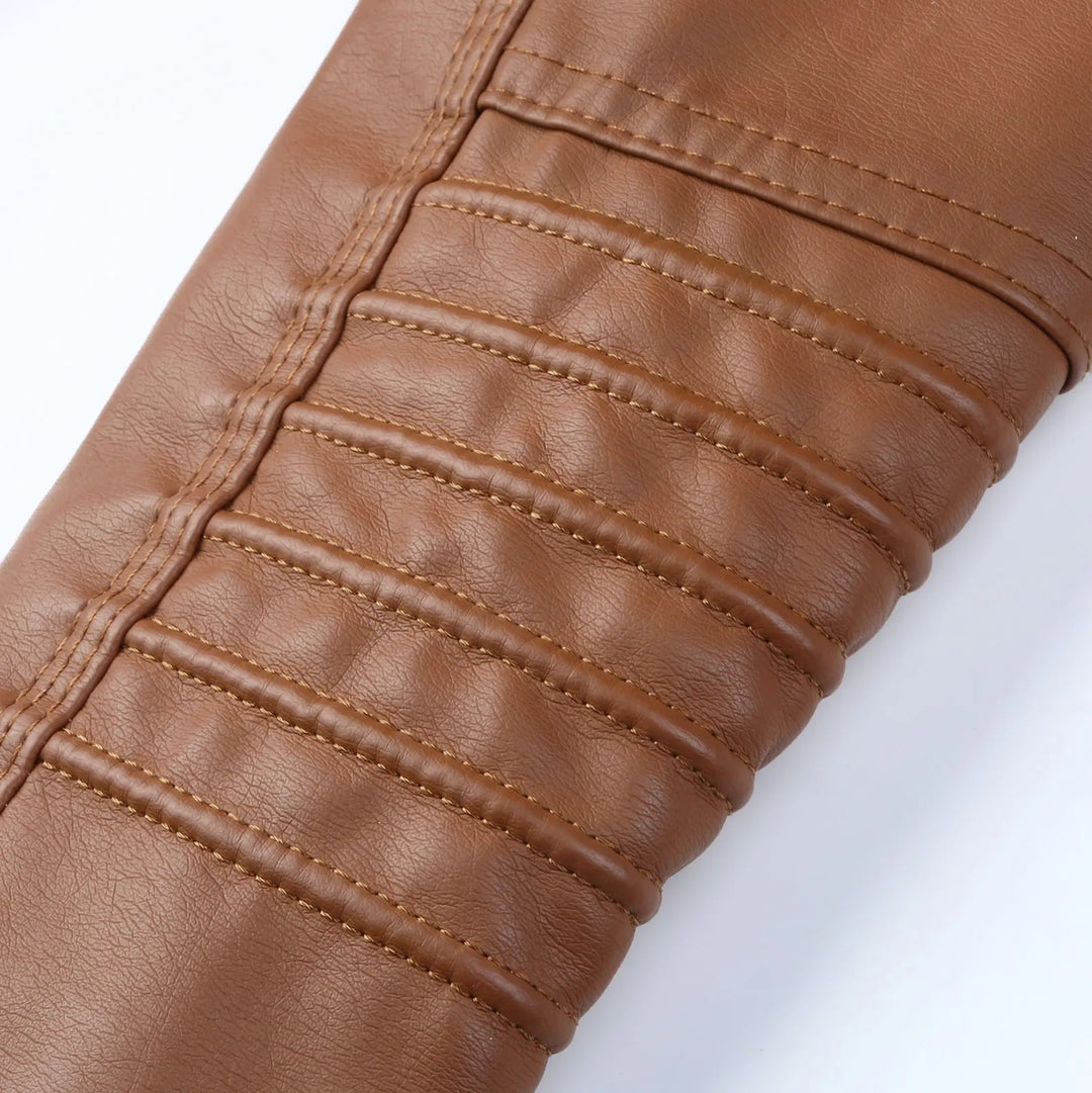 Leather Jacket Women Hooded Faux Pu Leather Motorcycle Jacket Zipper Long Sleeve Autumn Winter Outwear Coats Jaqueta Feminina