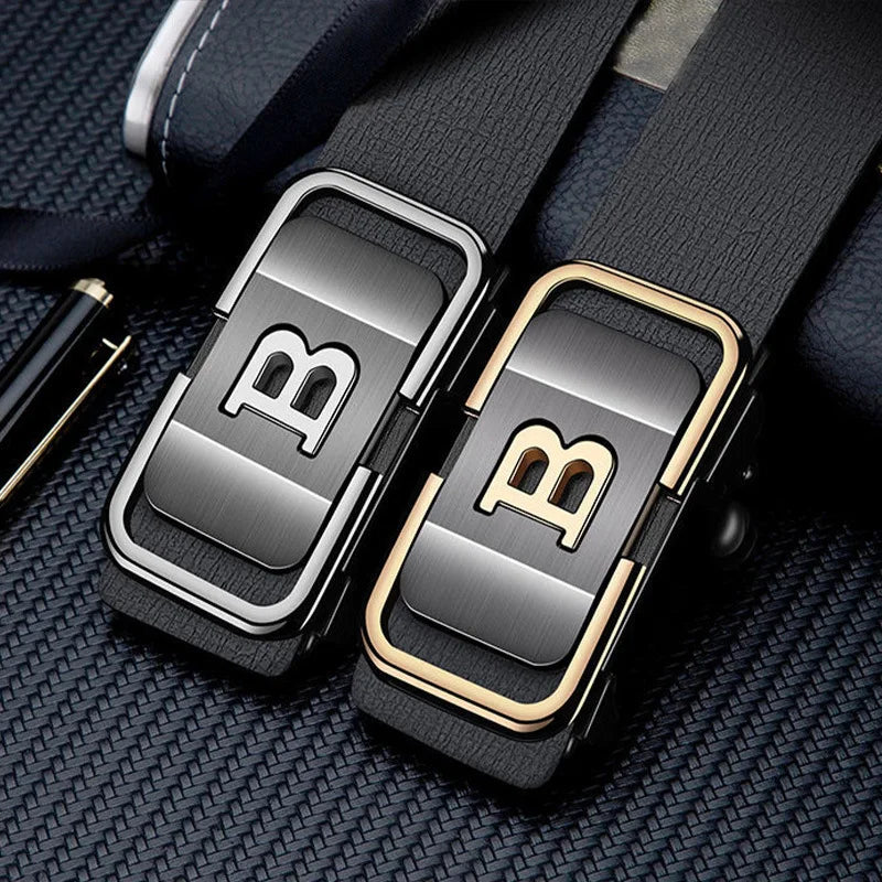 Top Quality Famous Brand Belt Men Genuine Luxury Leather Casual Belts for Men Strap Male Metal Automatic B Buckle Fashion Belt