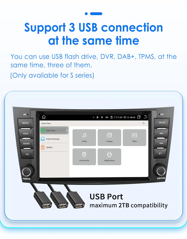 Hizpo 8" Car Radio Stereo For Benz E-Class W211 2002-2009 CLS-CLK-G-Class W463 W209 W219 GPS Navi AI Carplay Multimidia Player