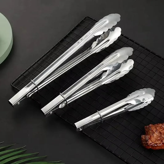 Bbq Hot Clamp Stainless Steel Plum Multifunctional Clamp Outdoor BBQ BBQ Accessories Bbq Kitchen Restaurant Bar Home Garden