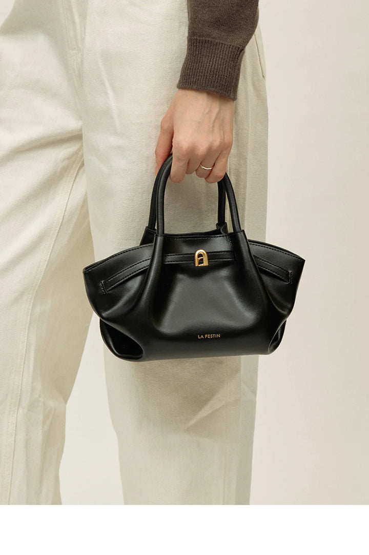LA FESTIN Leather Bag New Suede Handbag Women's bags Luxury brand Bag Fashion Shoulder Bag Crossbody Bag Bucket Bag small size