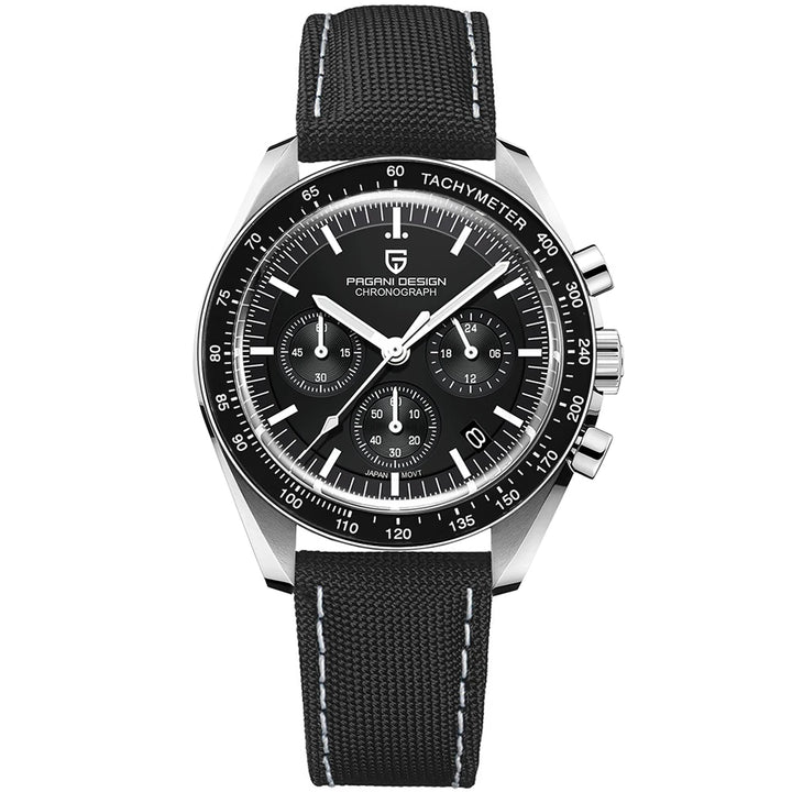 PAGANI DESIGN 2025 New Moon Men's Watches Luxury Quartz Watch For Men AR Sapphire Glass 100M Waterproof Wristwatch Chronograph
