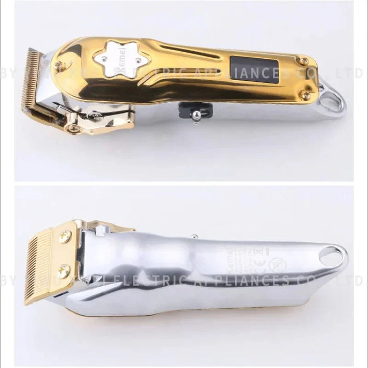 Kemei KM-2011 New Men's Electric Hair trimmer Two-Piece Suit LED Display Metal Hair Clipper USB Charging Trimmer Hair Clipper