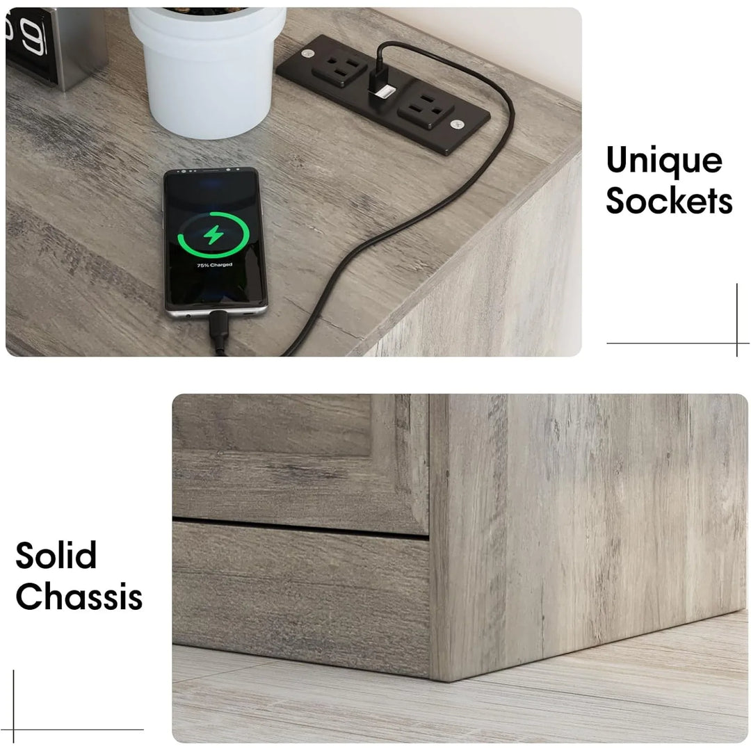 Dresser with Charging Station