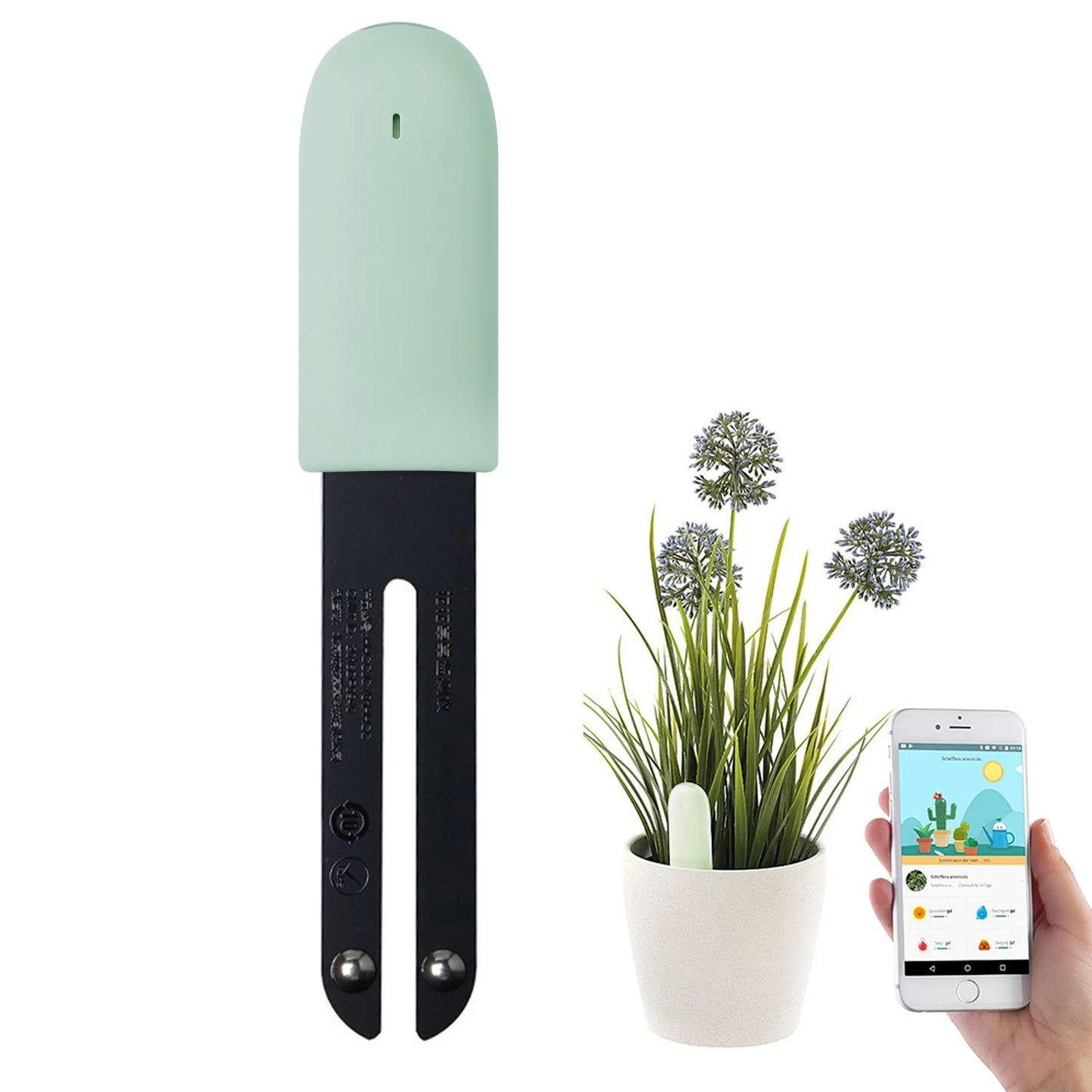 HHCC Flower Monitor Flora Garden Care Plant Grass Soil Water Fertility Smart Tester Sensor Flower Gardening Detector For Xiaomi