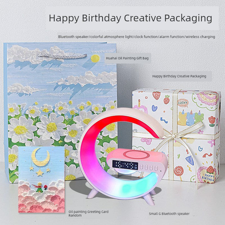 Wireless Charging Atmosphere Speaker Girl Fancy Night Light