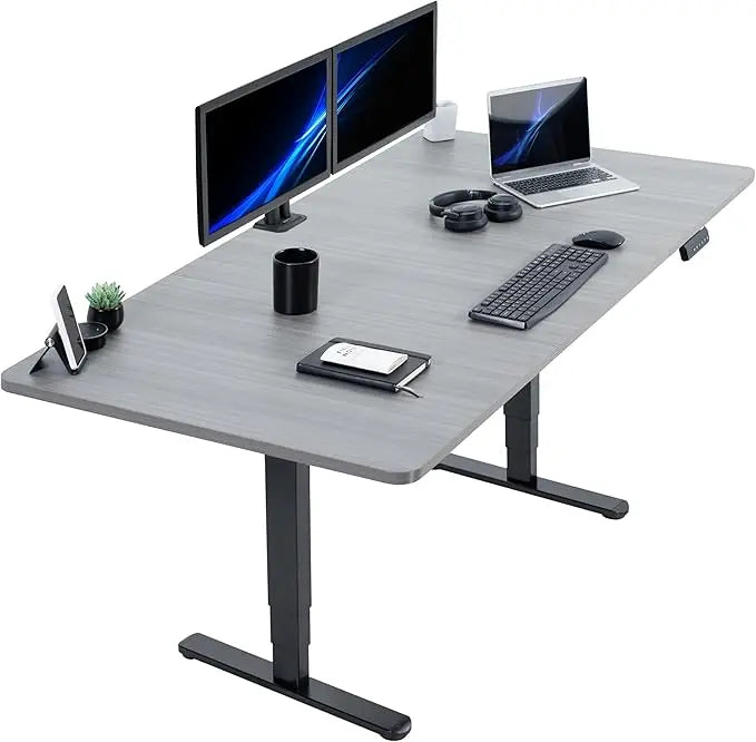 Electric 71"x36" Rustic Sit-Stand Desk