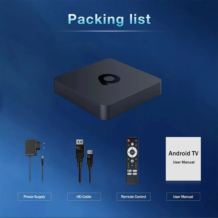 128GB Q1 Android 14 TV Box AllwinnerH313 Quad Core Global Version Smart Streaming Media Player 2.4G&5G Wifi BT 4K Set Top Box
