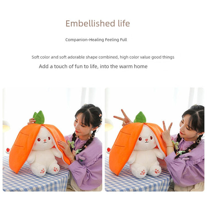 Internet Celebrity Transformed Fruit Plush Toys Strawberry Rabbit