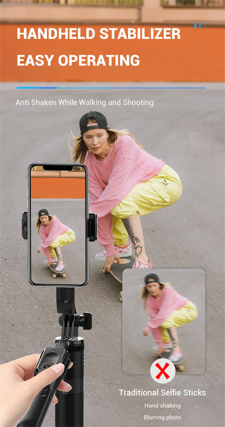 FANGTUOSI 1750mm Wireless Selfie Stick Tripod Stand Foldable Monopod With Led Light For Smartphones Balance Steady Shooting Live