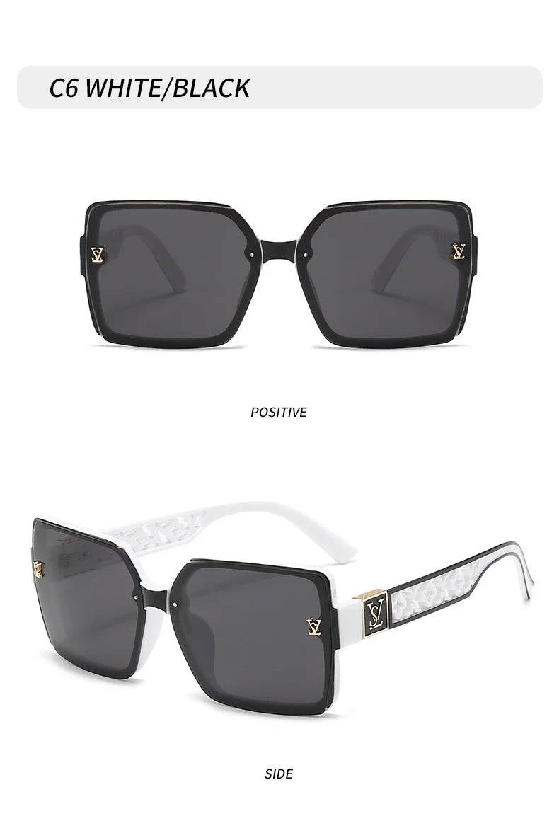 New Classic Fashion Sunglasses Women Luxury Glamour Men Brand Glasses Square Stylish Unisex UV400 Shades
