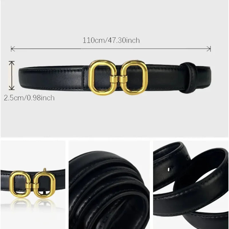 2025 luxury brand leather belt for men women designer alloy buckle waist strap female jeans trouser dress waistband