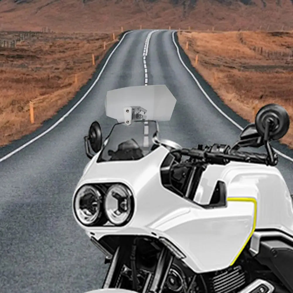 Motorcycle Windshield Extension Heightened Windshield Spoiler Clip Adjustable on Windshield Extension Motorcycle Wind Deflector
