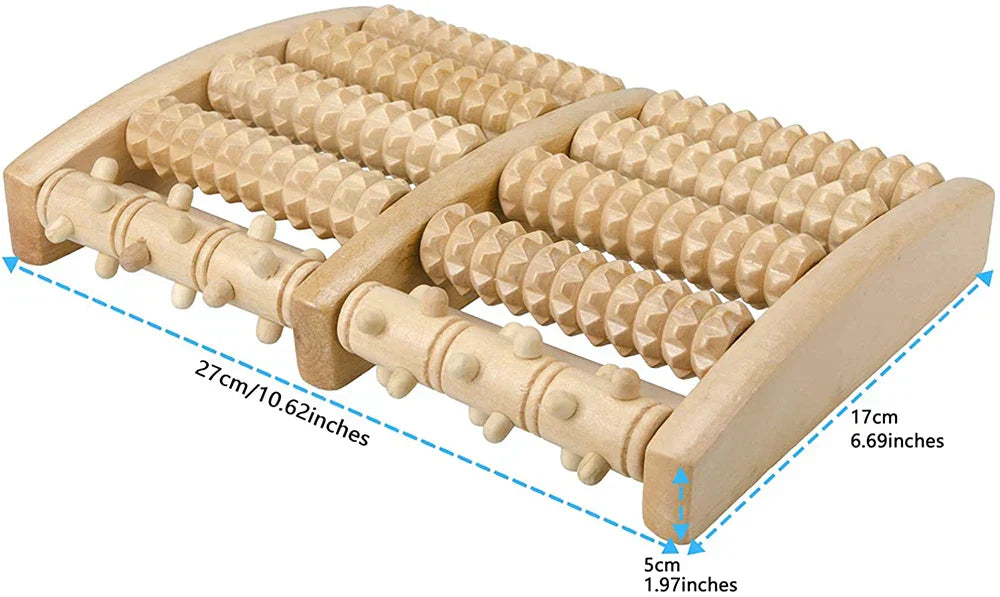 Premium Wooden Foot Roller Massage