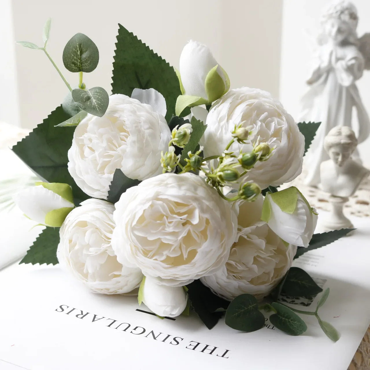 Artificial Peony Rose Bouquet