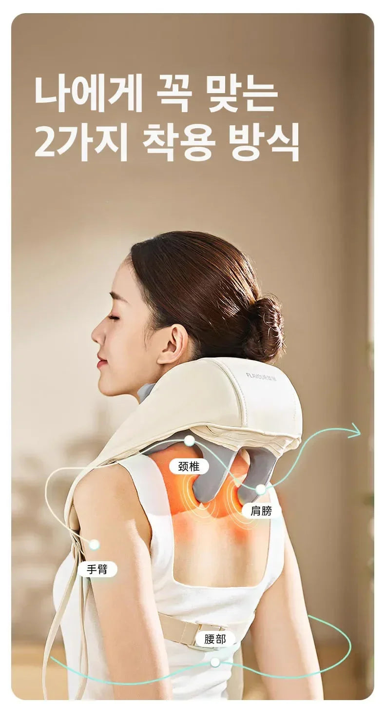 Neck Shoulder Massager Korea 26W BLDC Motor Massager Multifunctional Neck Beauty Instrument Spa Egg Winding Massager