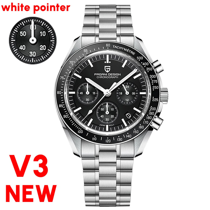 PAGANI DESIGN Watches For Men Chronograph Sapphire Luminous luxury Quartz Wristwatch Waterproof reloj deportivo hombre 2024 NEW