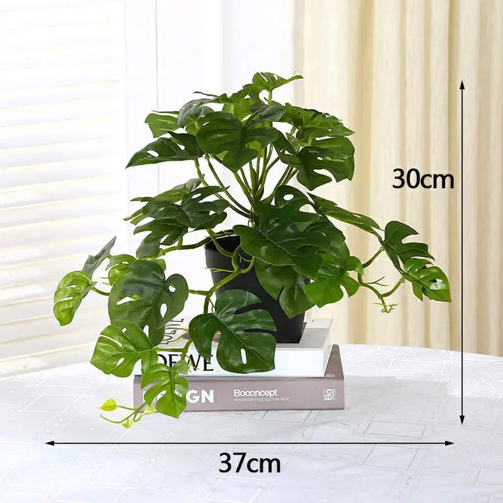 Artificial Turtle Palm Leaf for Décor
