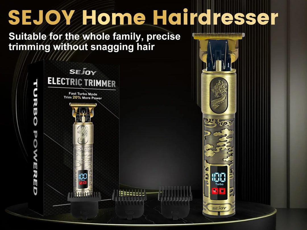 Sejoy Hair Clippers for Men Professional Cordless Barber Clippers for Hair Cutting Machine Rechargeable Beard Trimmer