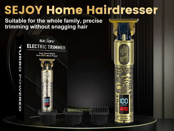 Sejoy Hair Clippers for Men Professional Cordless Barber Clippers for Hair Cutting Machine Rechargeable Beard Trimmer