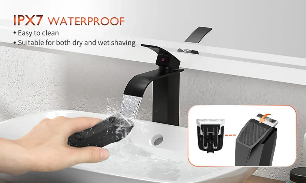 MAXGROOM Body Hair Trimmer Shaver for Men Ball Trimmer for Groin Pubic Replaceable Ceramic Blade Electric IXP7Waterproof Clipper