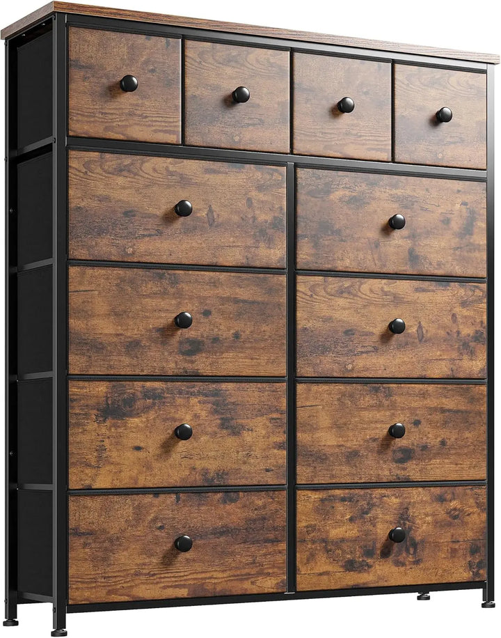 White Dresser with 12 Drawers