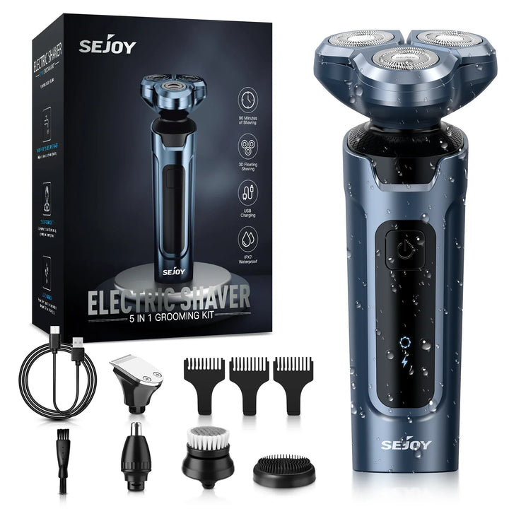 Sejoy Electric Hair Clipper for Men  5 in 1 Electric Nose Hair Trimmer Professional Cutting Machine Rechargalbe