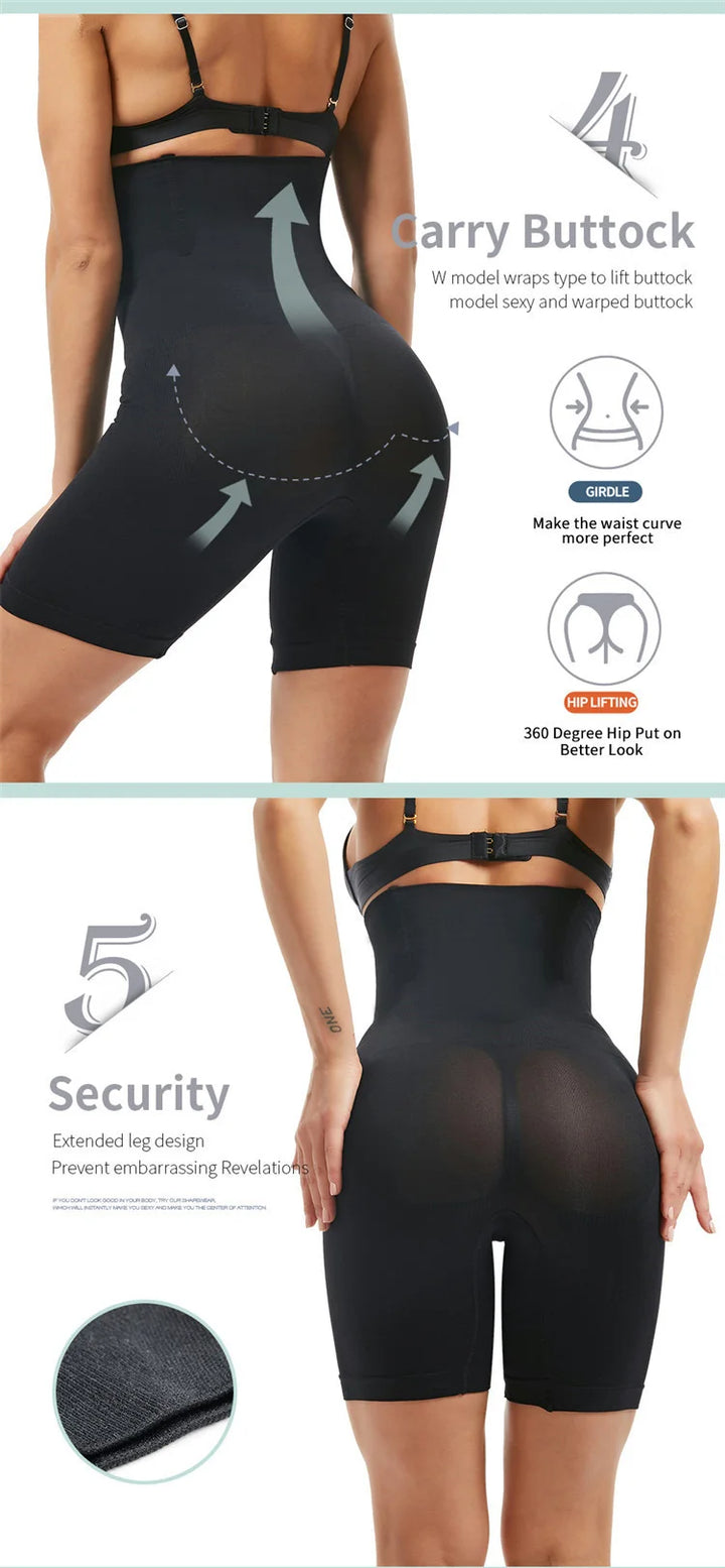 High Waist Trainer Body Shaper Tummy Slimming Sheath Woman Flat Belly Control Panties Hip Butt Lifter Briefs Panty Shapewear