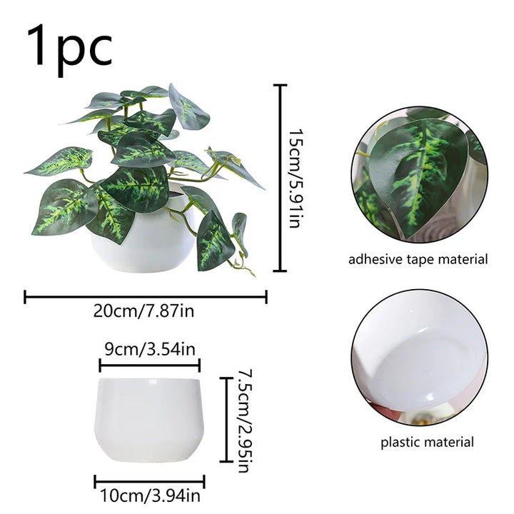 Simulated Potted Plant for Home & Office