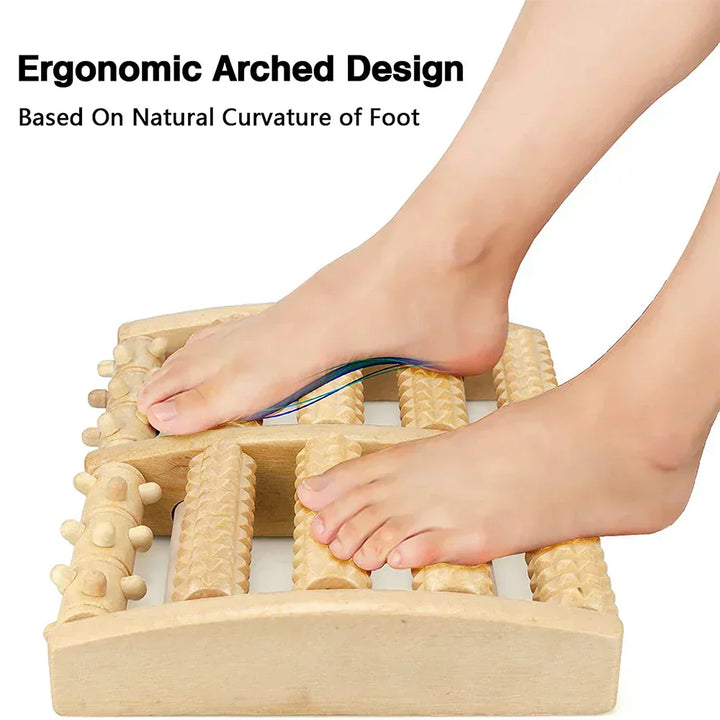 Premium Wooden Foot Roller Massage