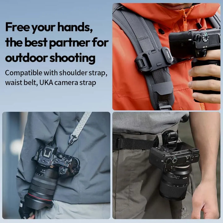 Ulanzi UKA07 Backpack Camera Clip Mount Strap Clamp Kit Universal Quick Release Plate For Arca Swiss F38 DSLR Sony Nikon Camera