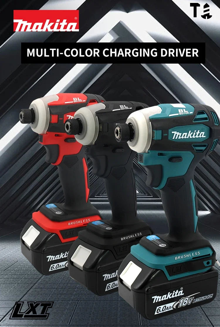 Makita DTD172 18V Cordless Impact Screwdriver Brushless Electric Impact Drill Rechargeable Wood/olt/T-Mode Power Tools
