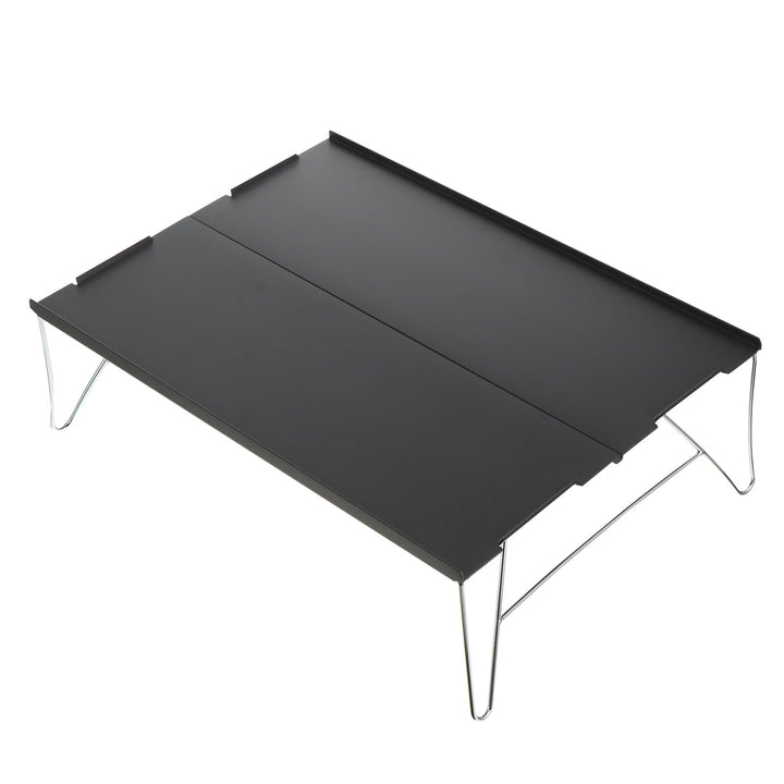 SWETRACE 1 Set Grey Rectangular Portable Table for Camping and Picnic Foldable Small Outdoor Table