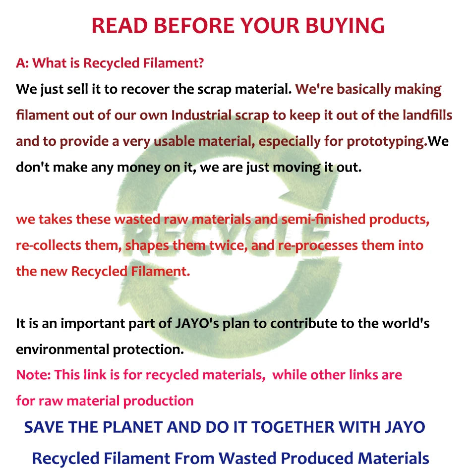 JAYO PLA 3D Filament 1.75MM 10Rolls/set PLA+/Silk PLA/PLA Matte /PETG 3D Printer Filament For FDM Black 3D PrintIng Materials