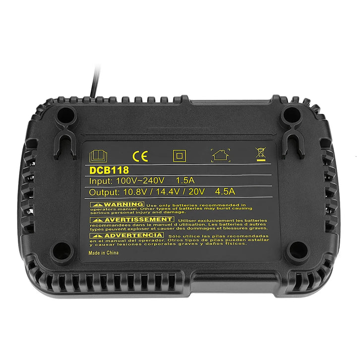 DCB102 DCB118 DCB112 Li-ion Battery Double Charging Dual USB Ports Charger For DeWalt 12V 14.4V 18V 20V DCB101 DCB200 DCB201