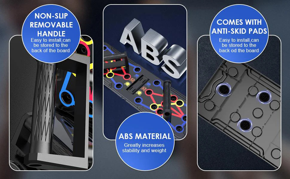 Portable Multifunctional Push-up Board - Fitness and Muscle Training Device Home Workout Set Foldable Push Up Bar Resistance