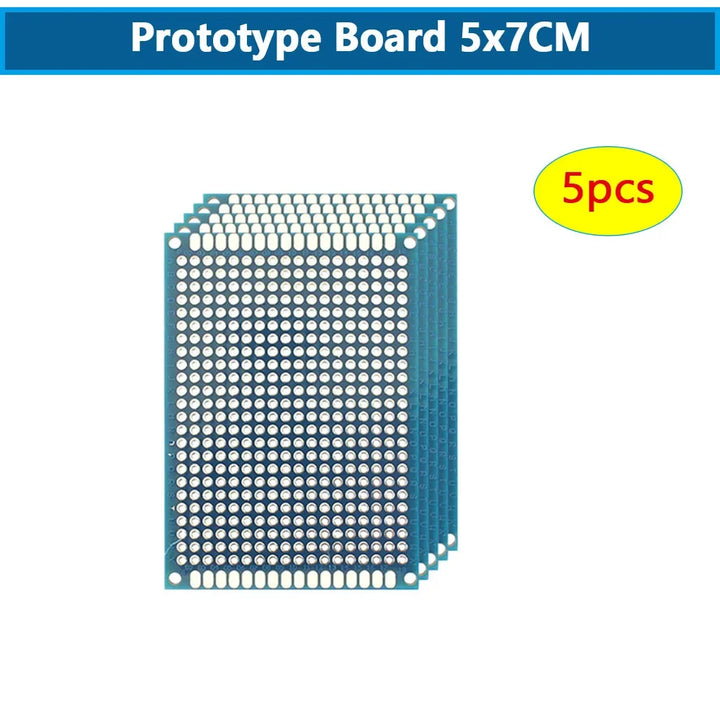 5-10PCS Prototype BoardsBlue Circuit Perfboard 3x7cm 4x6cm 5x7cm 7x9cm Double Sided Circuit Boards DIY Electronic Kit