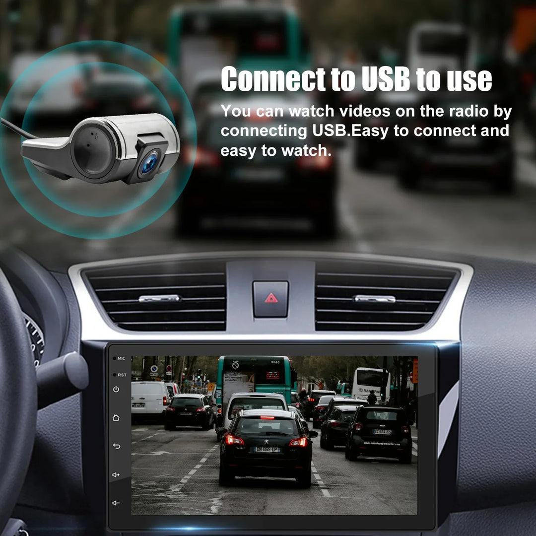 ESSGOO Car Stereo Radio Wireless CarPlay Android Auto 2 DIN 7" Car Stereo HD FM-Radio GPS Touch Screen Head Unit 4+64G DAB+AHD