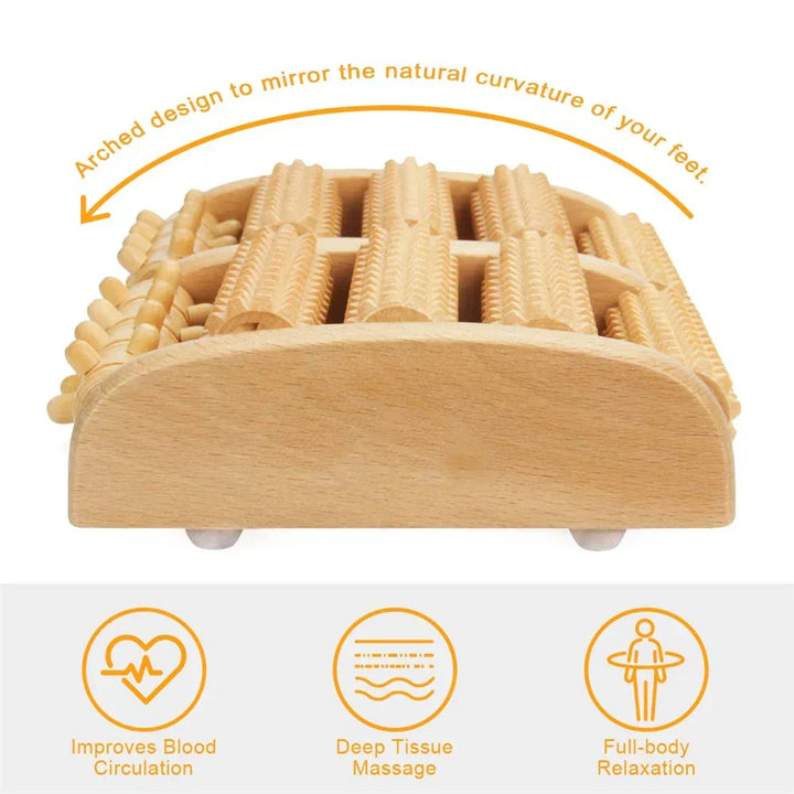 Premium Wooden Foot Roller Massage