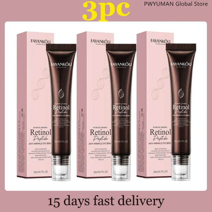 Retinol Anti Wrinkle Eye Serum Peptide Remove Dark Circles Eye Bags Puffiness Cream Moisturizing Repairing Korean Skincare New