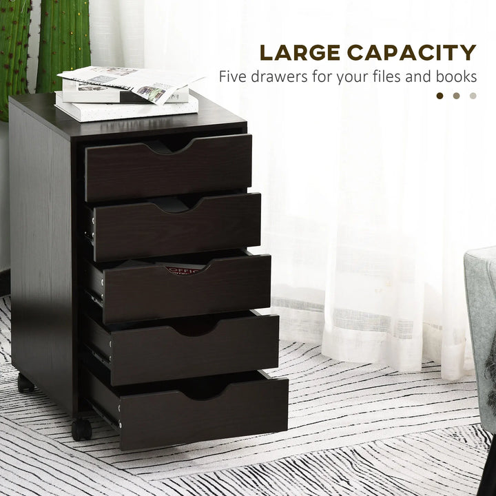 Homcom 5-Drawer File Cabinet