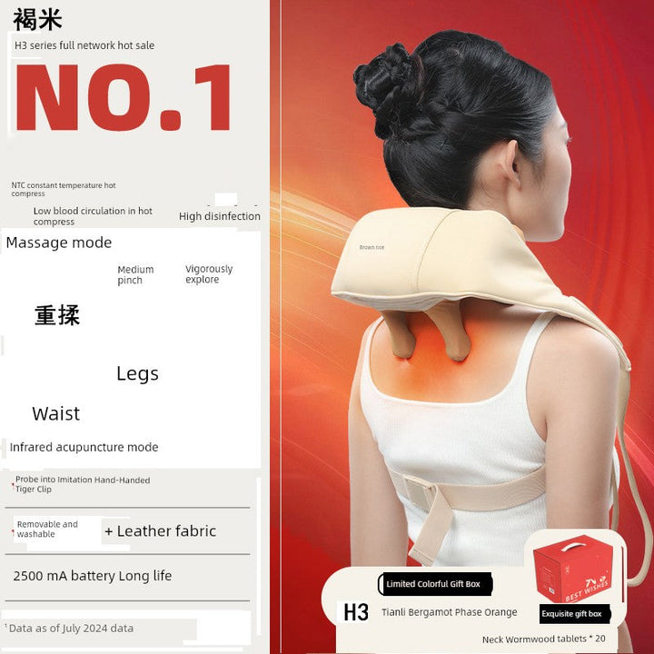 Mini Shoulder and Neck Massage Instrument Trapezoid Muscle Waist Back Neck Waist Back Neck Shoulder Neck Massager Acupuncture Massage