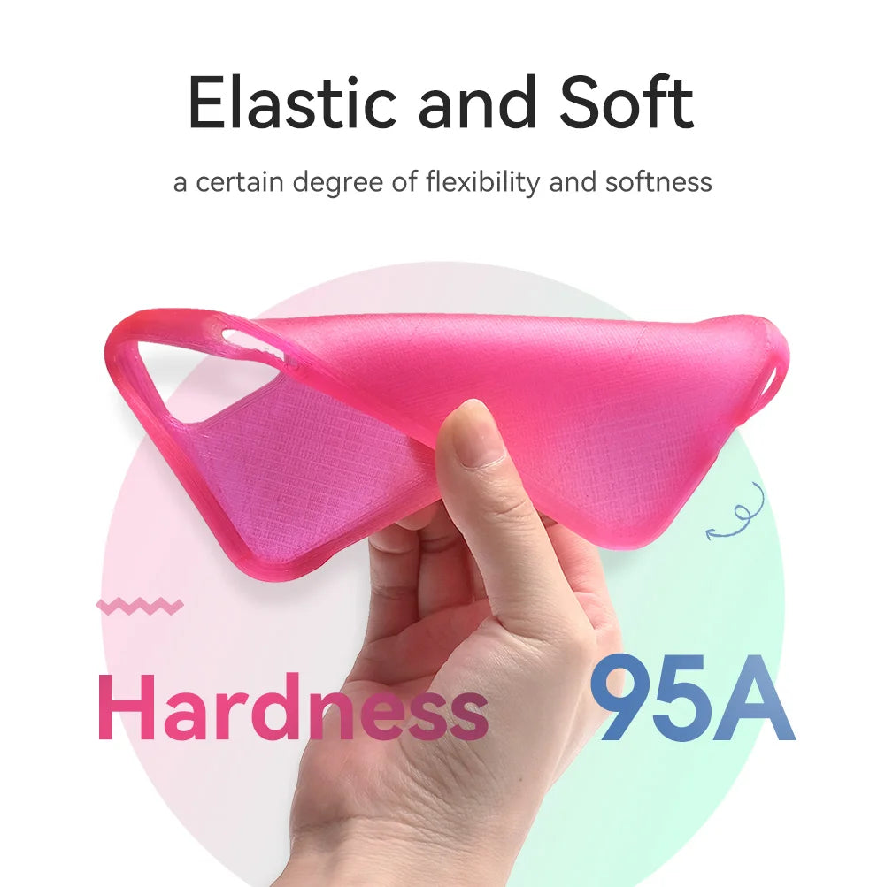 eSUN Flexible TPU Filament 1.75mm,TPU 95A 3D Printer Filament 1KG 2.2 LBS Spool 3D Printing Material TPU 95A  For 3D Printers