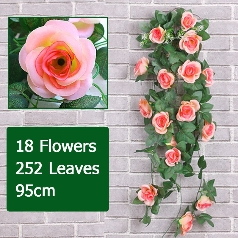Artificial Flower Rattan Vine Décor