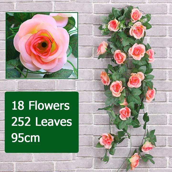 Artificial Flower Rattan Vine Décor