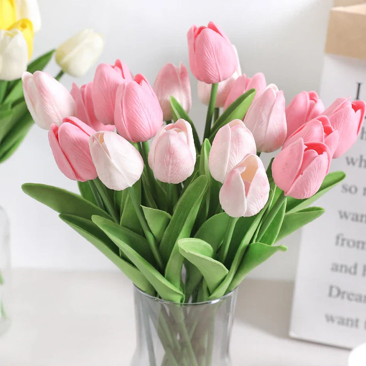 Artificial Tulip Bouquet PE Flowers