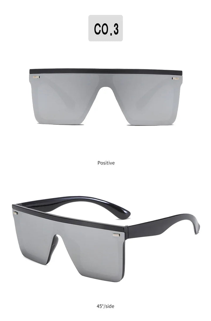 KLASSNUM One Piece Square Sunglasses Men Women Sports Driving Sunglasses Oversized Frame Luxury Brand Disigner 2025 Sun Glasses