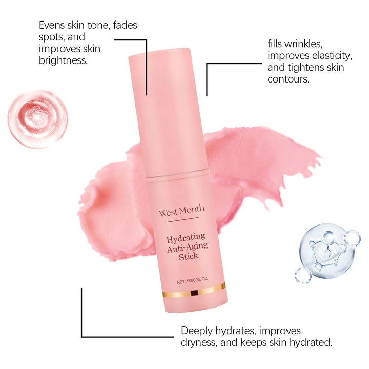 Collagen Wrinkle Removal Multi Bounce Balm Stick Instant Anti-Aging Firming Lift Brighten Facial Dull Skin Moisturizer Cosmetics